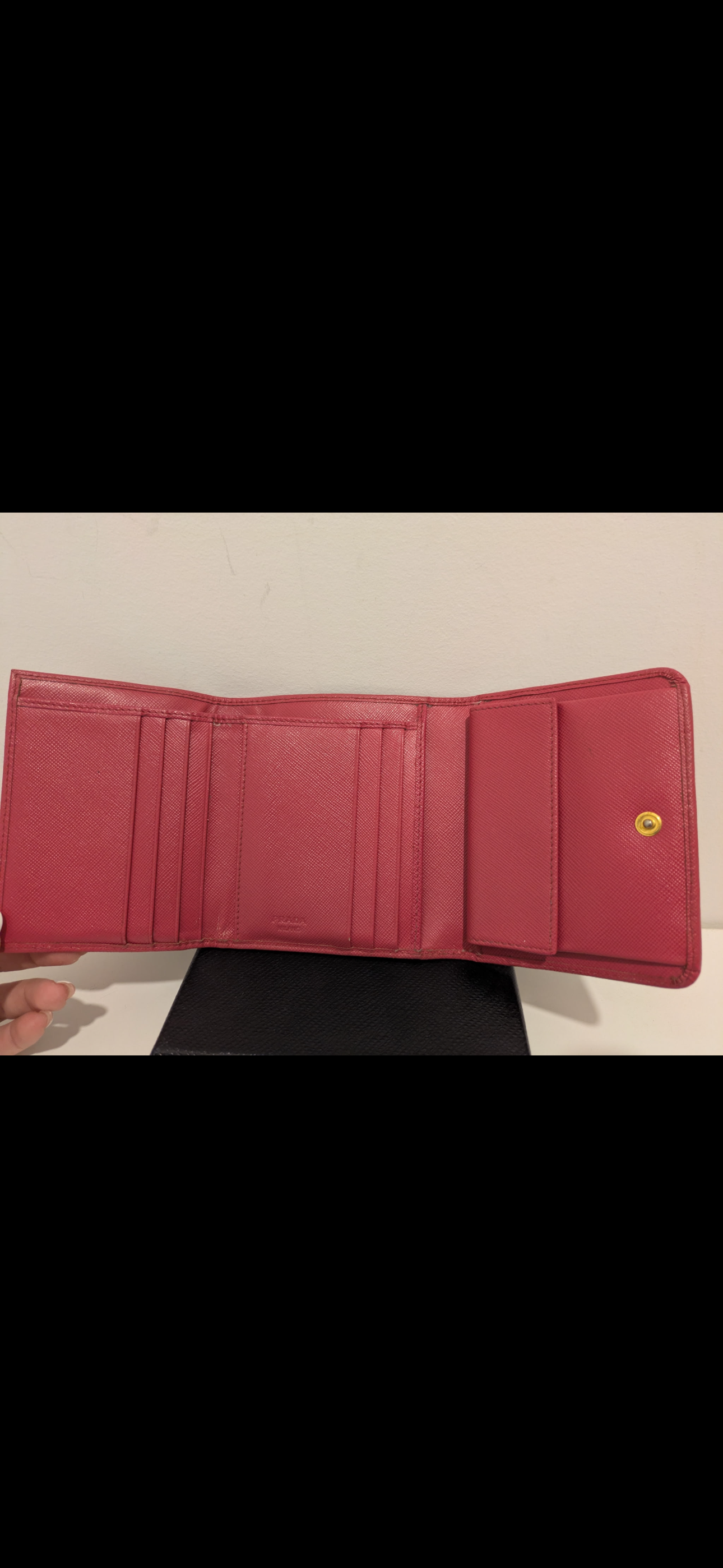 PRADA Red Leather Wallet ❤️