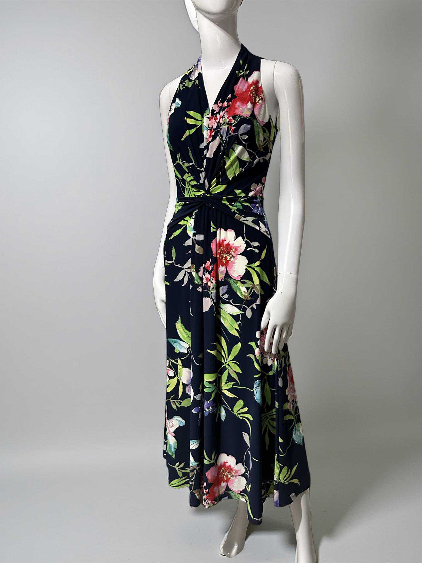 CHAPS FLORAL DRESS XS