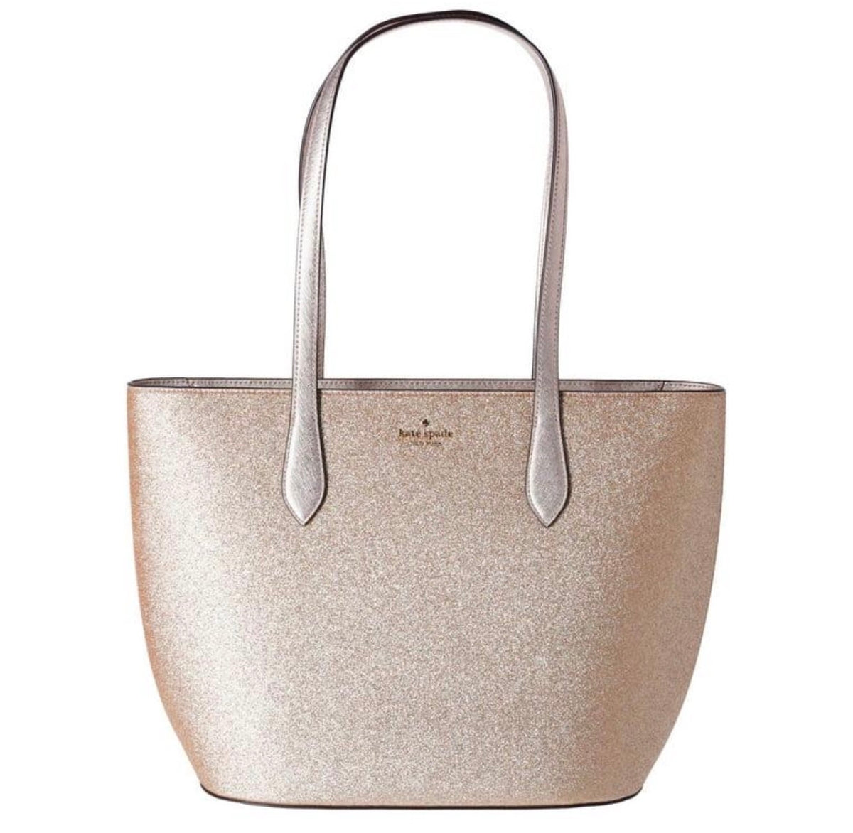 Kate Spade New York Glimmer Gold Glitter Tote – NWT