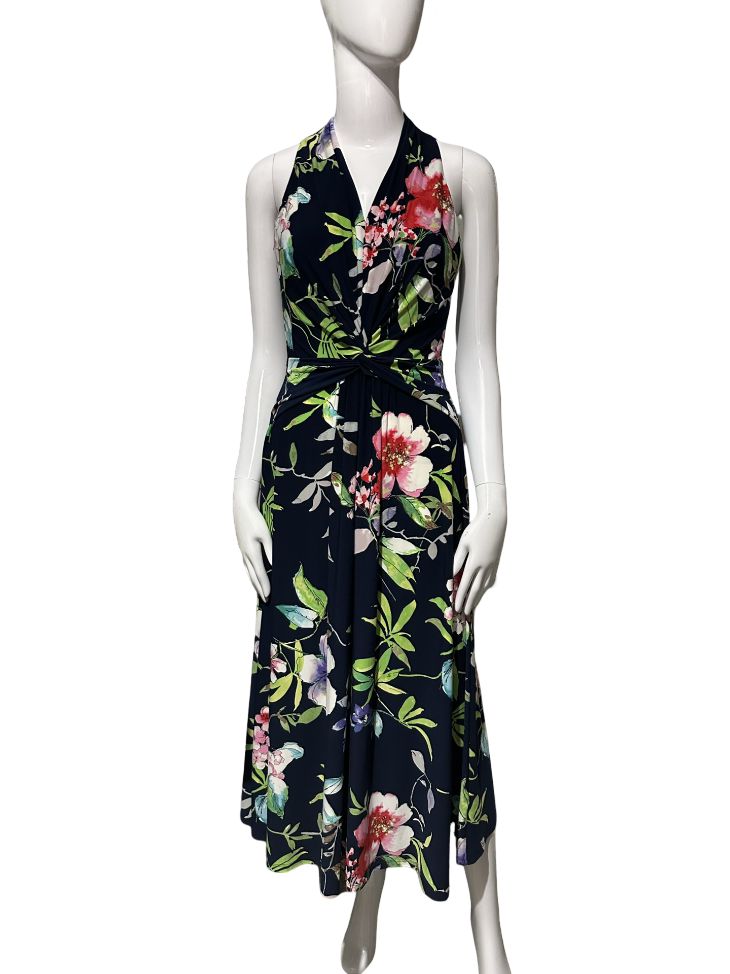 CHAPS FLORAL DRESS XS