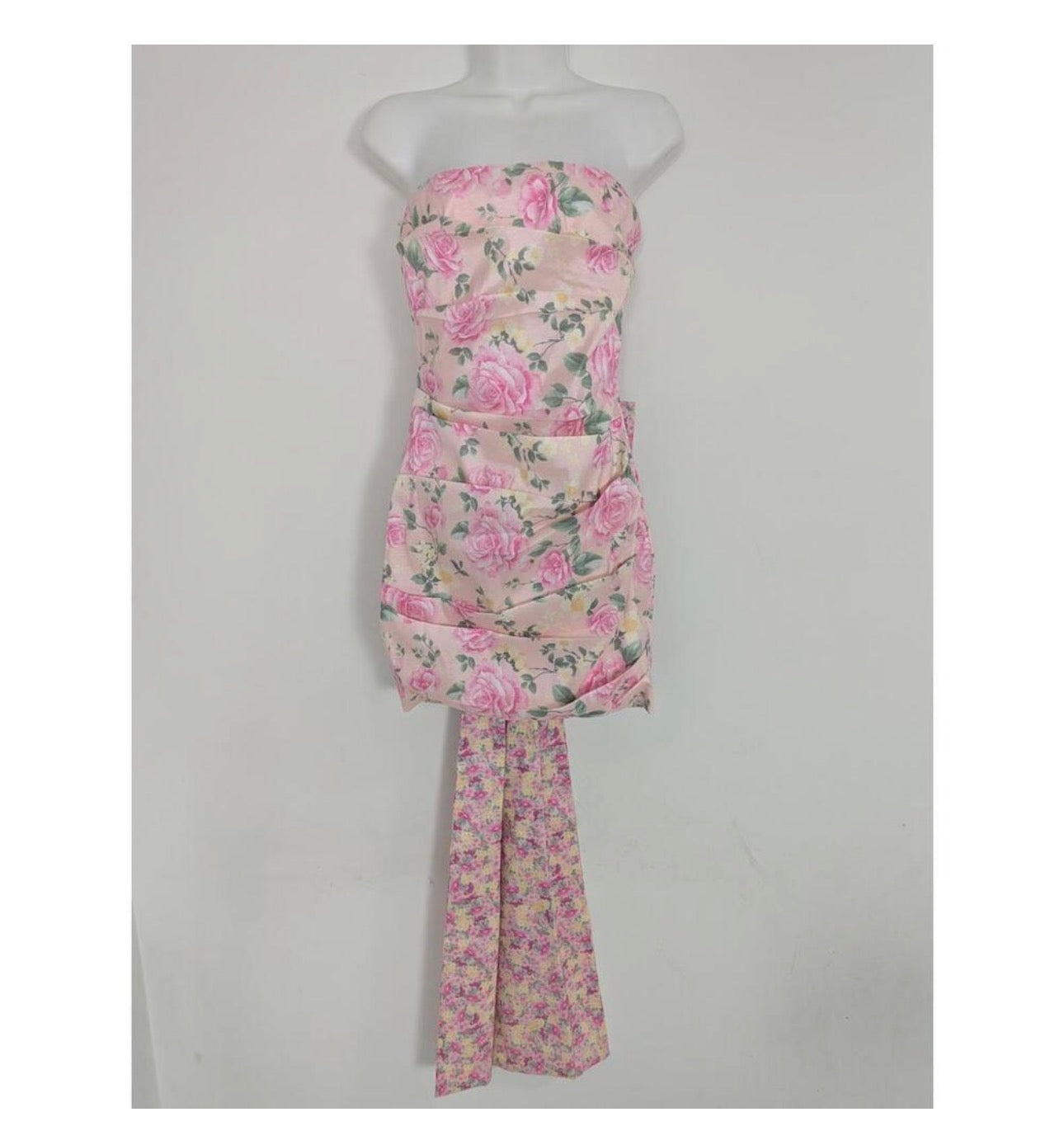 Thirty Thirty Floral Bow Back Mini Dress – Size Large