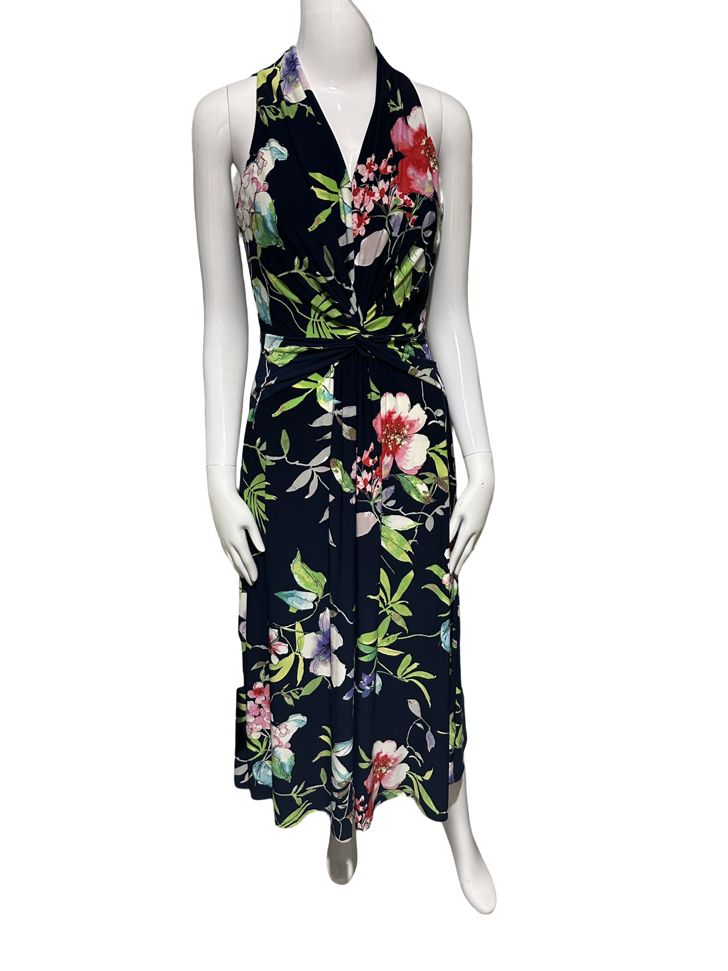 CHAPS FLORAL DRESS XS