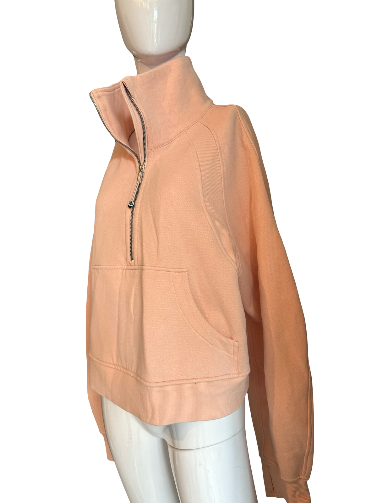 Lululemon Soft Peach Half-Zip Pullover Sz m/l
