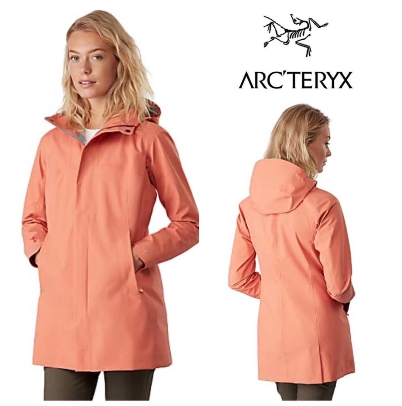 ARC’TERYX CODETTA GORE-TEX COAT – PEACH – SIZE L