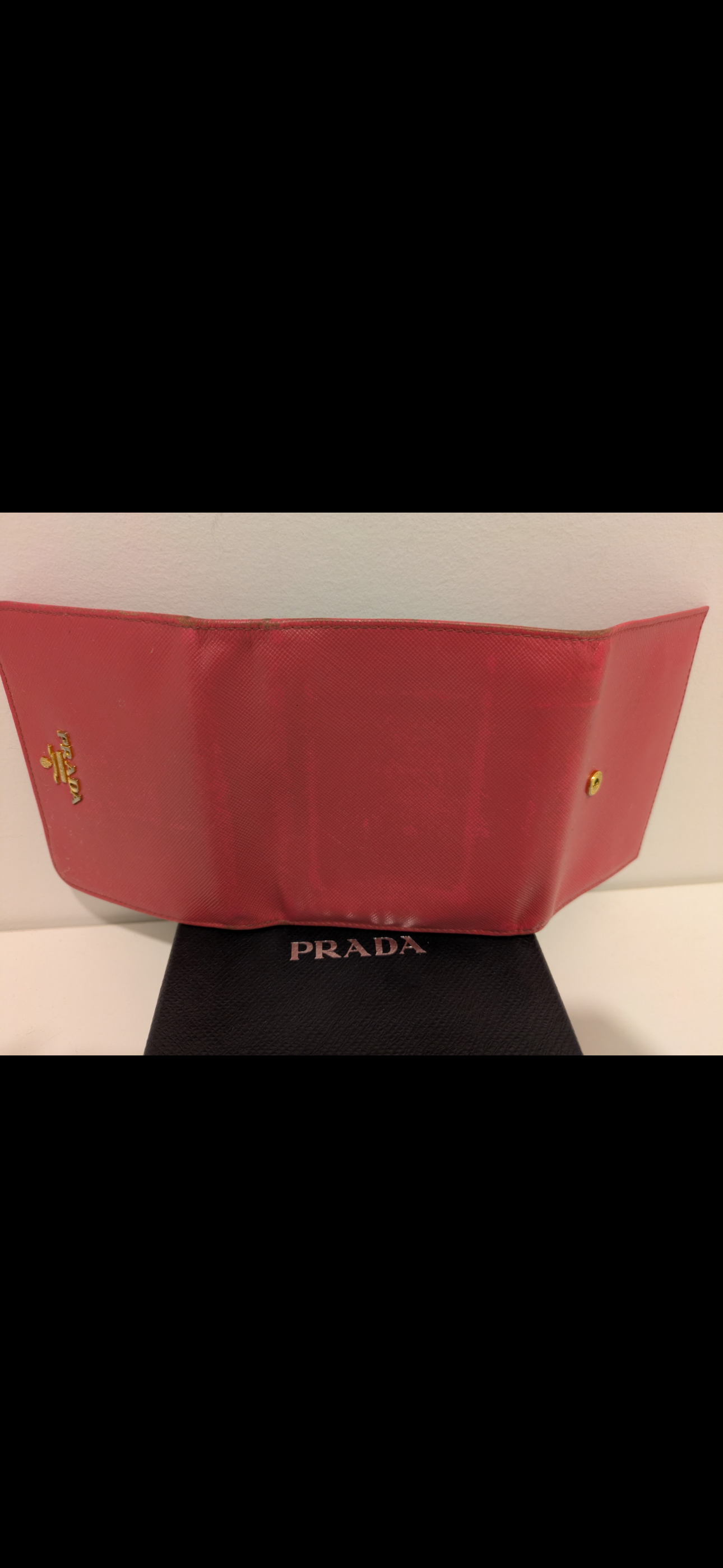 PRADA Red Leather Wallet ❤️