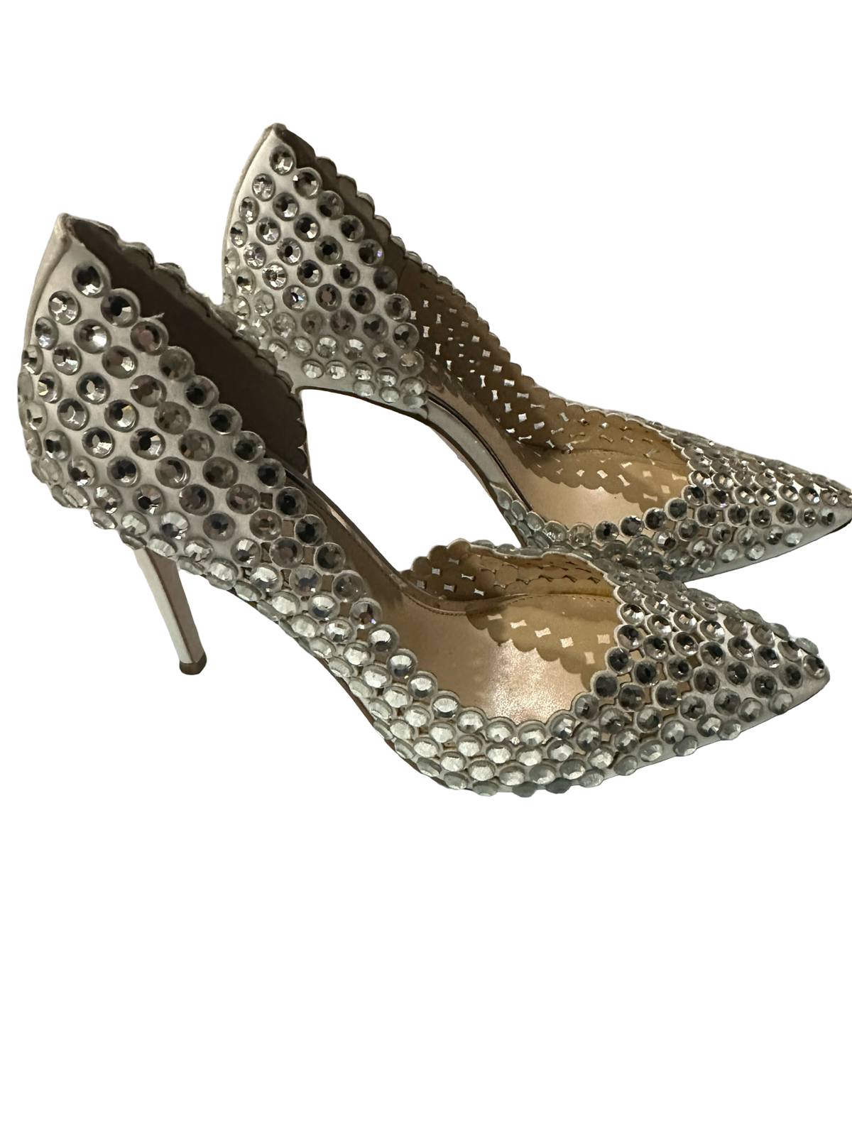 Jessica Simpson Happily Ever After Crystal Embellished Stiletto Heels 8.5