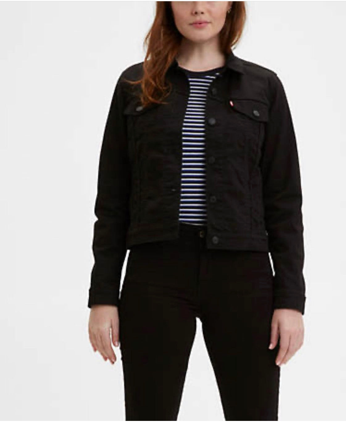 Levis Black Denim Jacket Size small