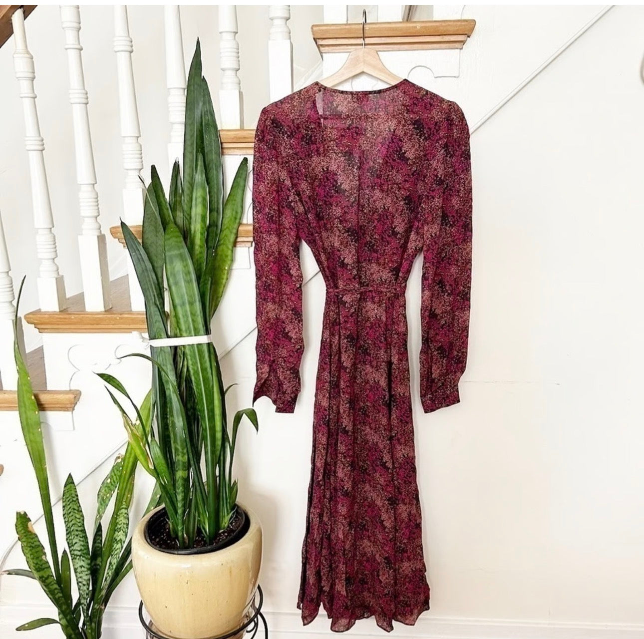 Wilfred by Aritzia Floral Wrap Dress Xs