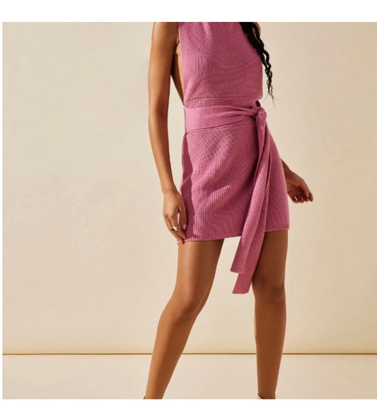 Free People Beach Jelly Bean Convertible Knit Mini Dress | NWT | Size Small