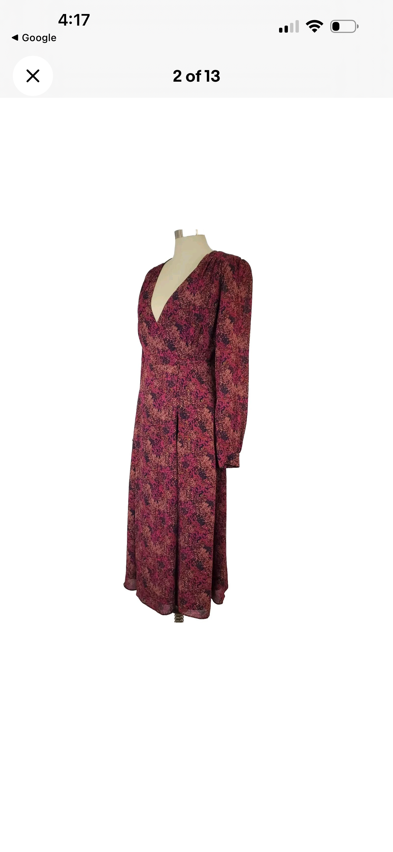 Wilfred by Aritzia Floral Wrap Dress Xs