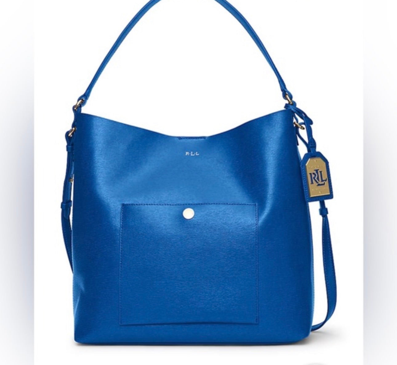 💙 Ralph Lauren Newbury Leather Hobo Bag