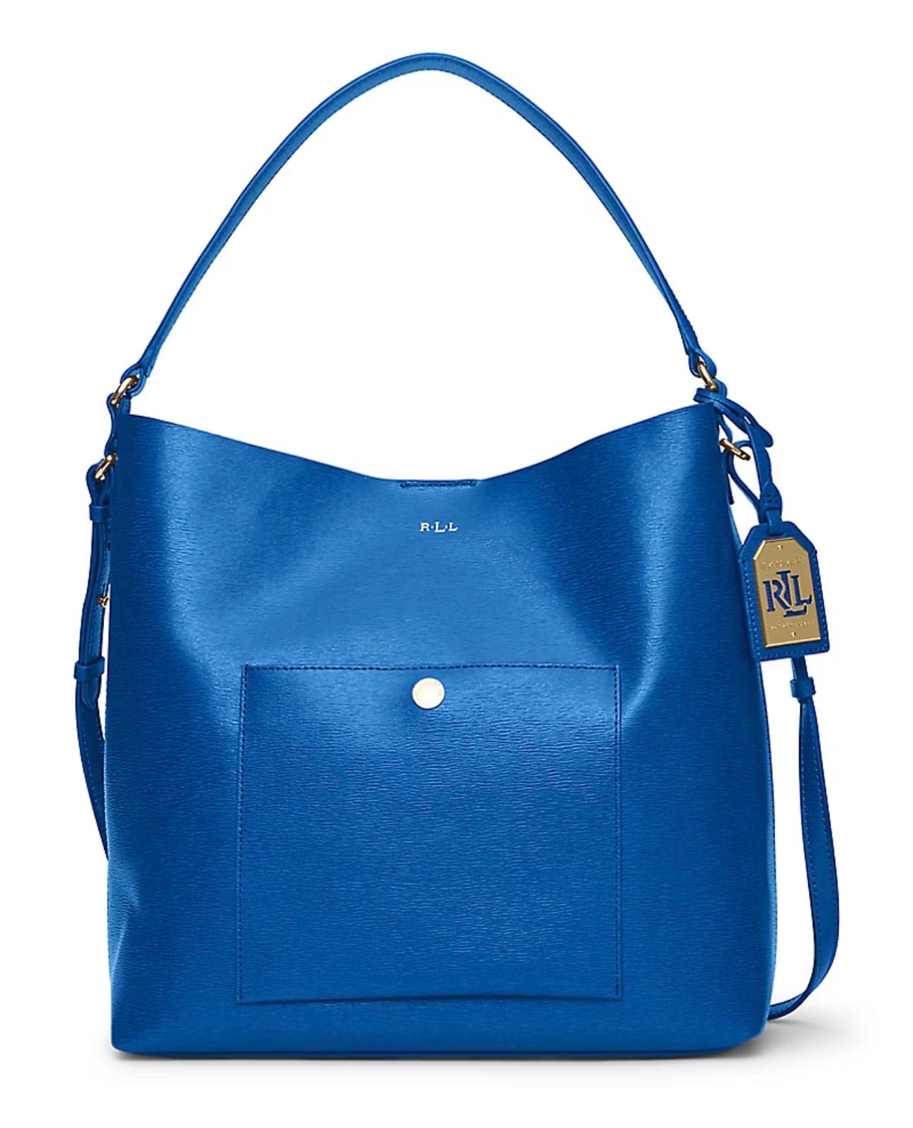 💙 Ralph Lauren Newbury Leather Hobo Bag