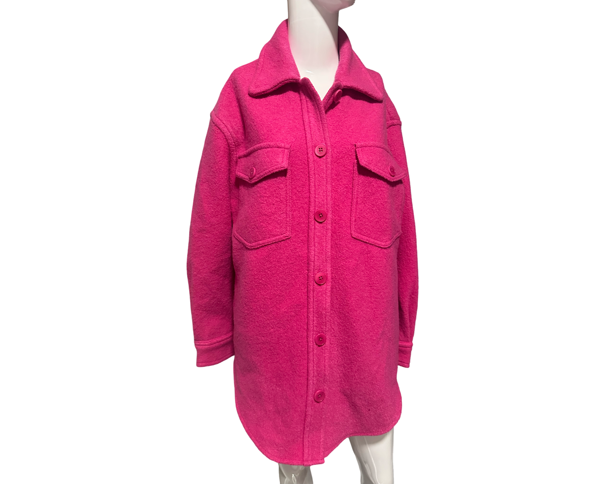 Wilfred Hot Pink Oversized Shirt Jacket 💕 Small