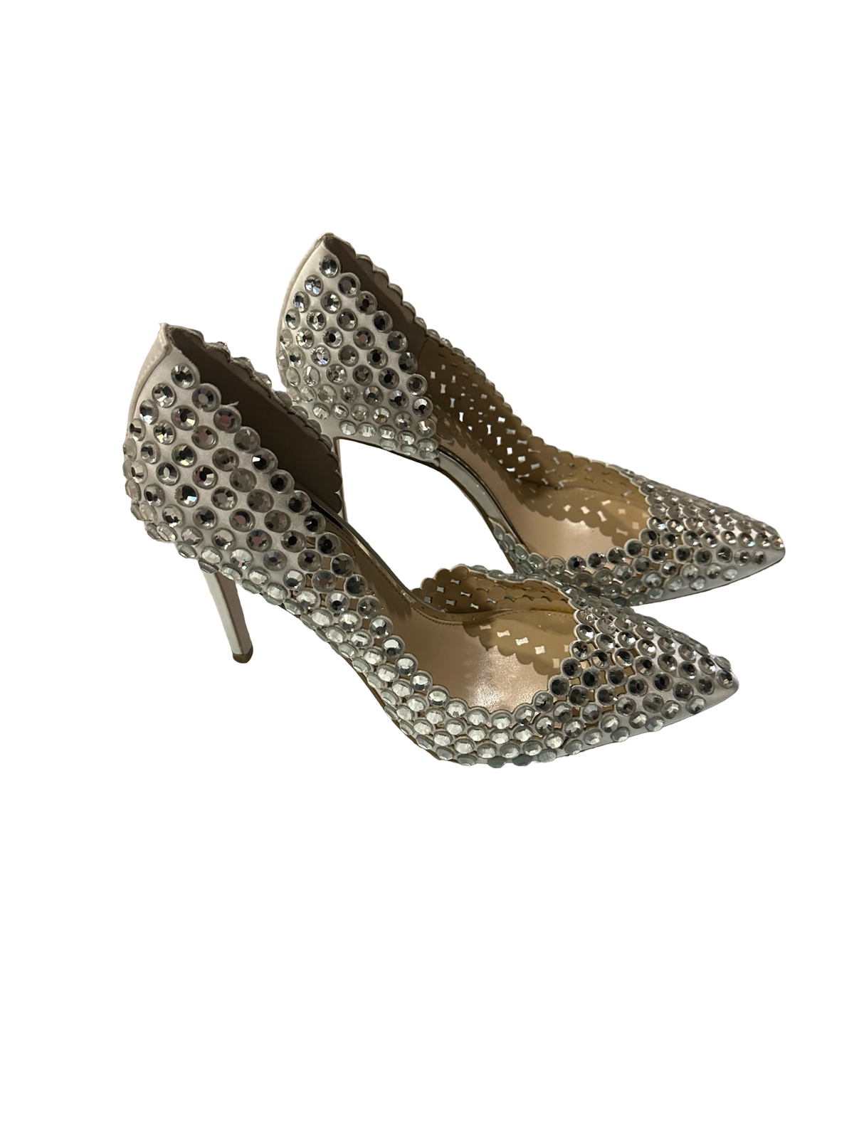 Jessica Simpson Happily Ever After Crystal Embellished Stiletto Heels 8.5