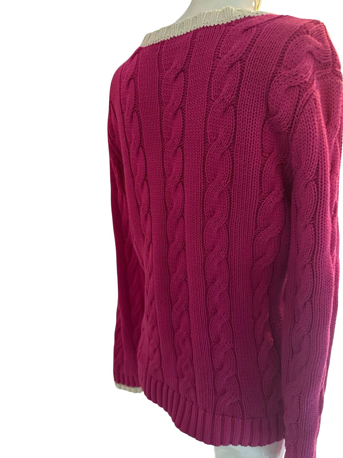 Ralph Lauren Pink Knit Sweater — Size Small