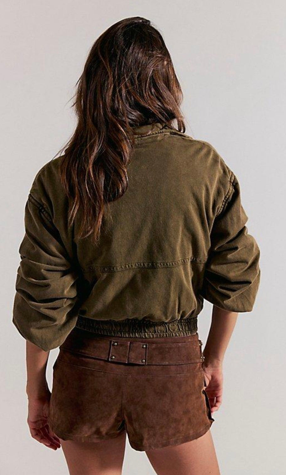 We The Free by Free People Suede Micro Mini Skort – Shaved Chocolate | Size 8