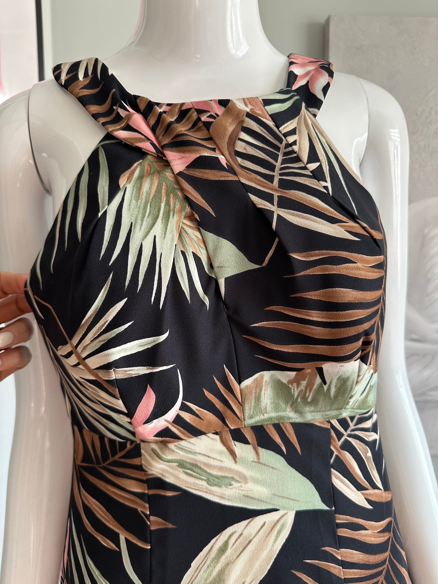 Connected Apparel Tropical Print Dress – Size 6