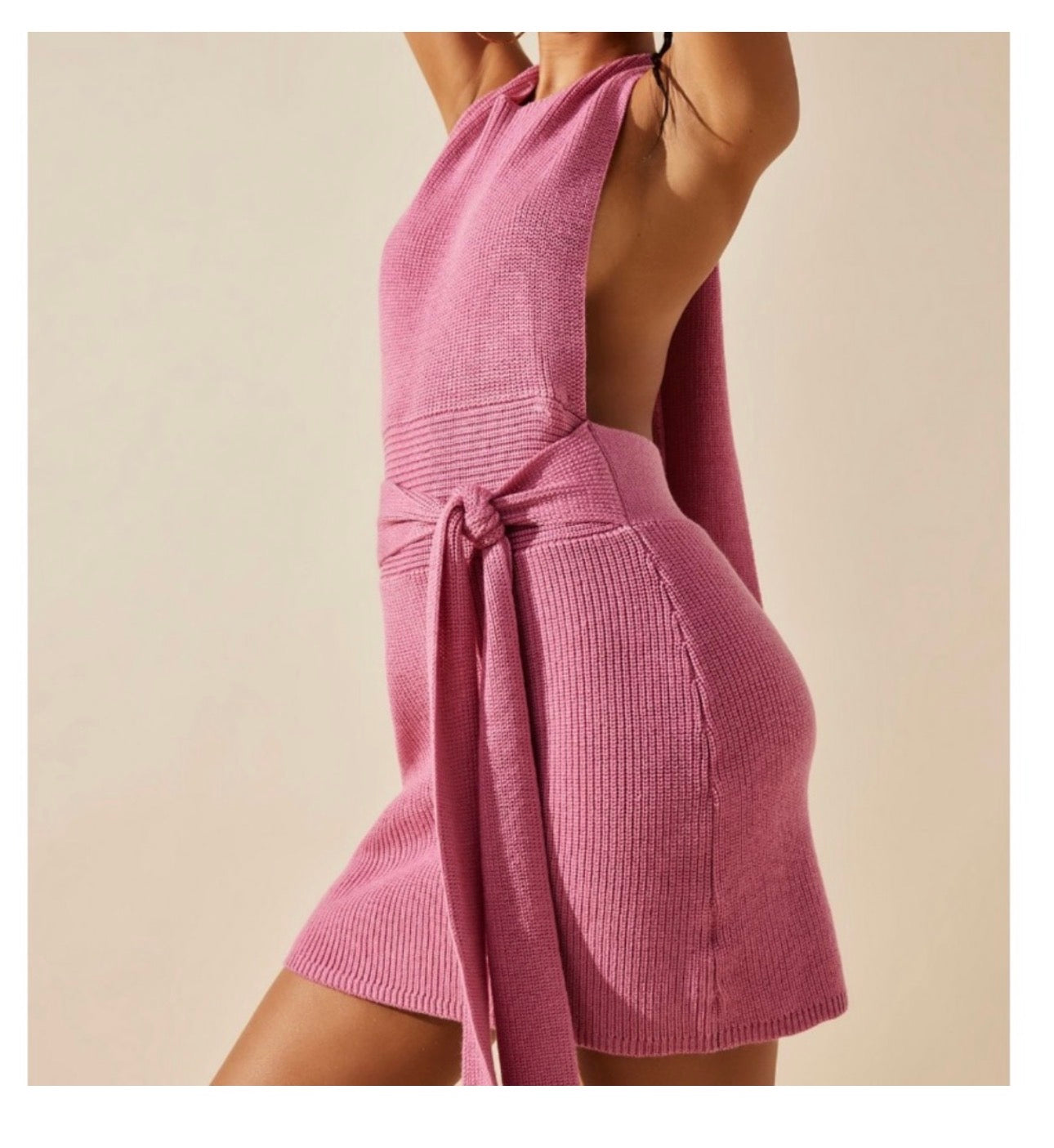 Free People Beach Jelly Bean Convertible Knit Mini Dress | NWT | Size Small