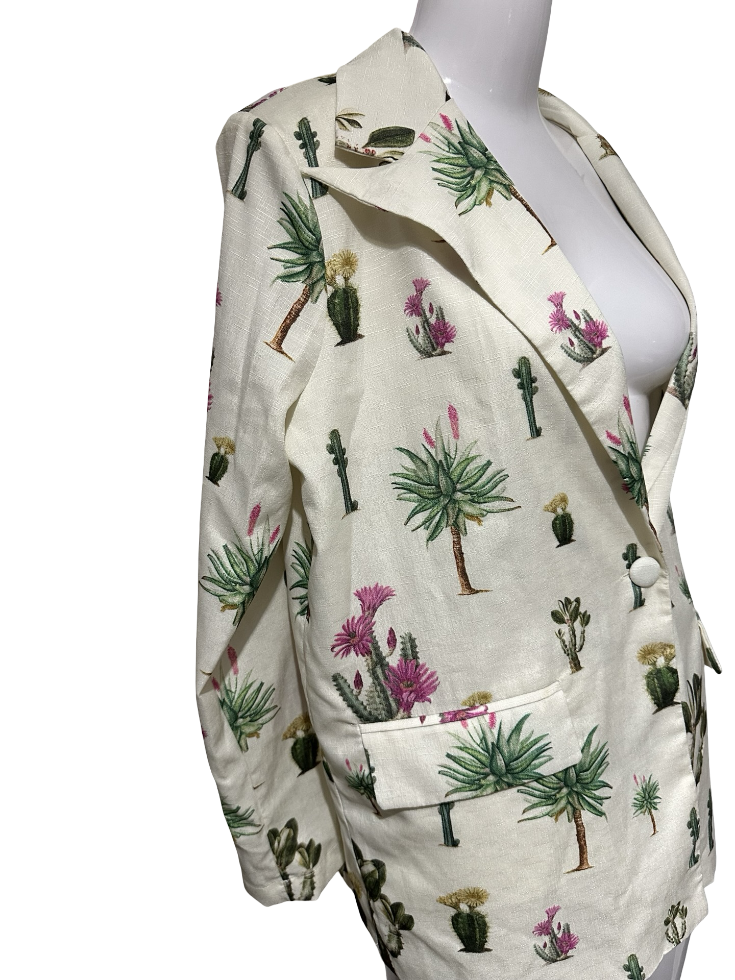 Taelynn Cactus Print Blazer — Size Small (New With Tags)