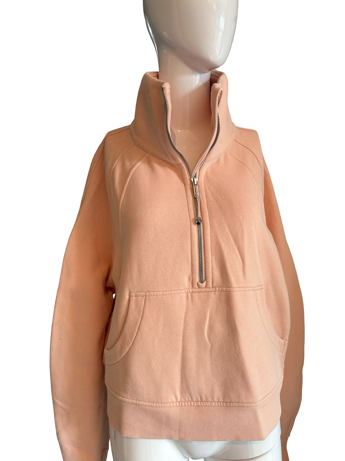 Lululemon Soft Peach Half-Zip Pullover Sz m/l