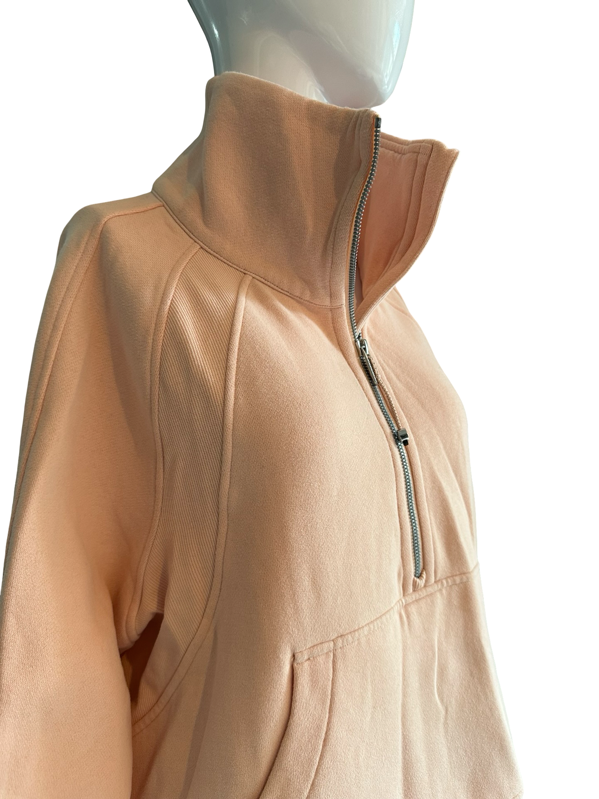 Lululemon Soft Peach Half-Zip Pullover Sz m/l