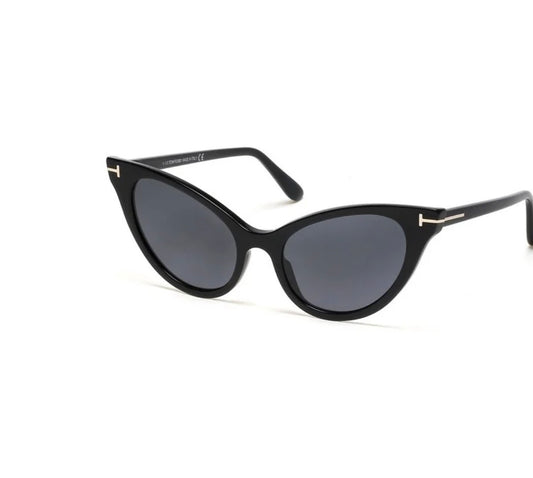 om Ford Evelyn Cat-Eye Sunglasses – Black (TF1173)