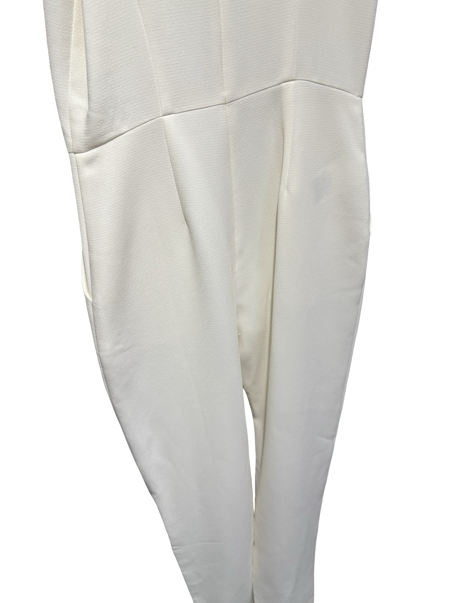 BCBG Lace Shoulder Jumpsuit – Cream / Ivory – Size 2 – New With Tags