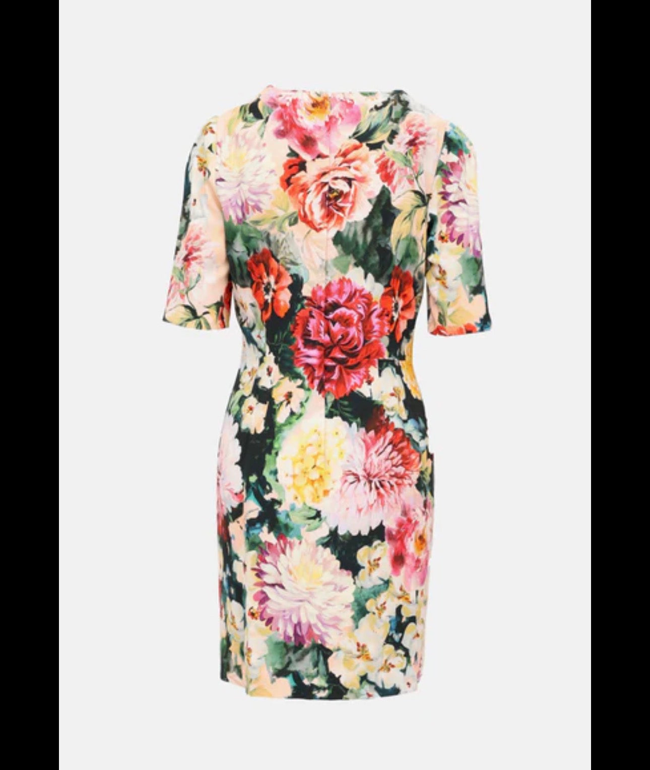 Dolce & Gabbana Floral Silk-Lined Sheath Dress