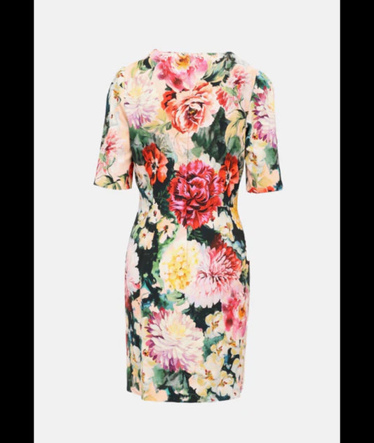 Dolce & Gabbana Floral Silk-Lined Sheath Dress