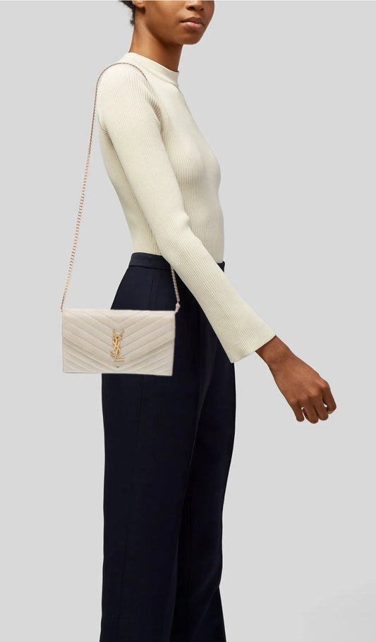Saint Laurent Classic Cassandre Chain Wallet