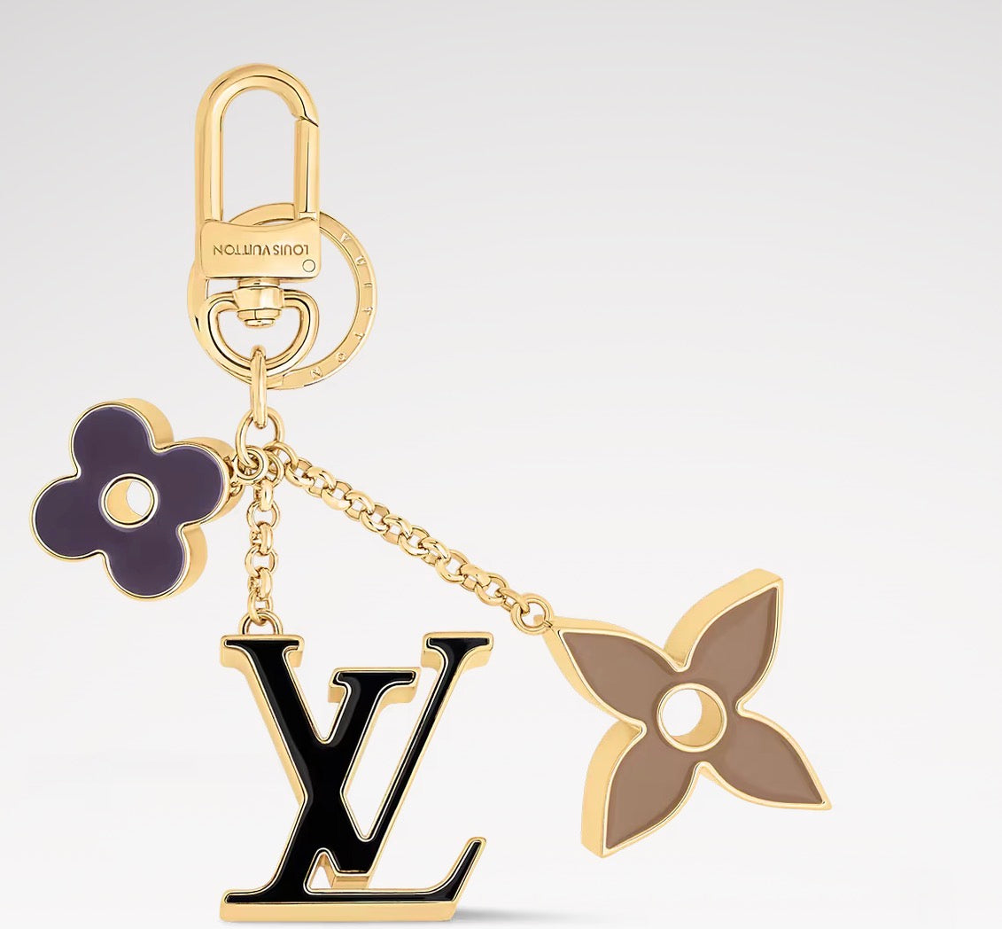 Louis Vuitton Fleur de Monogram Bag Charm / Keychain