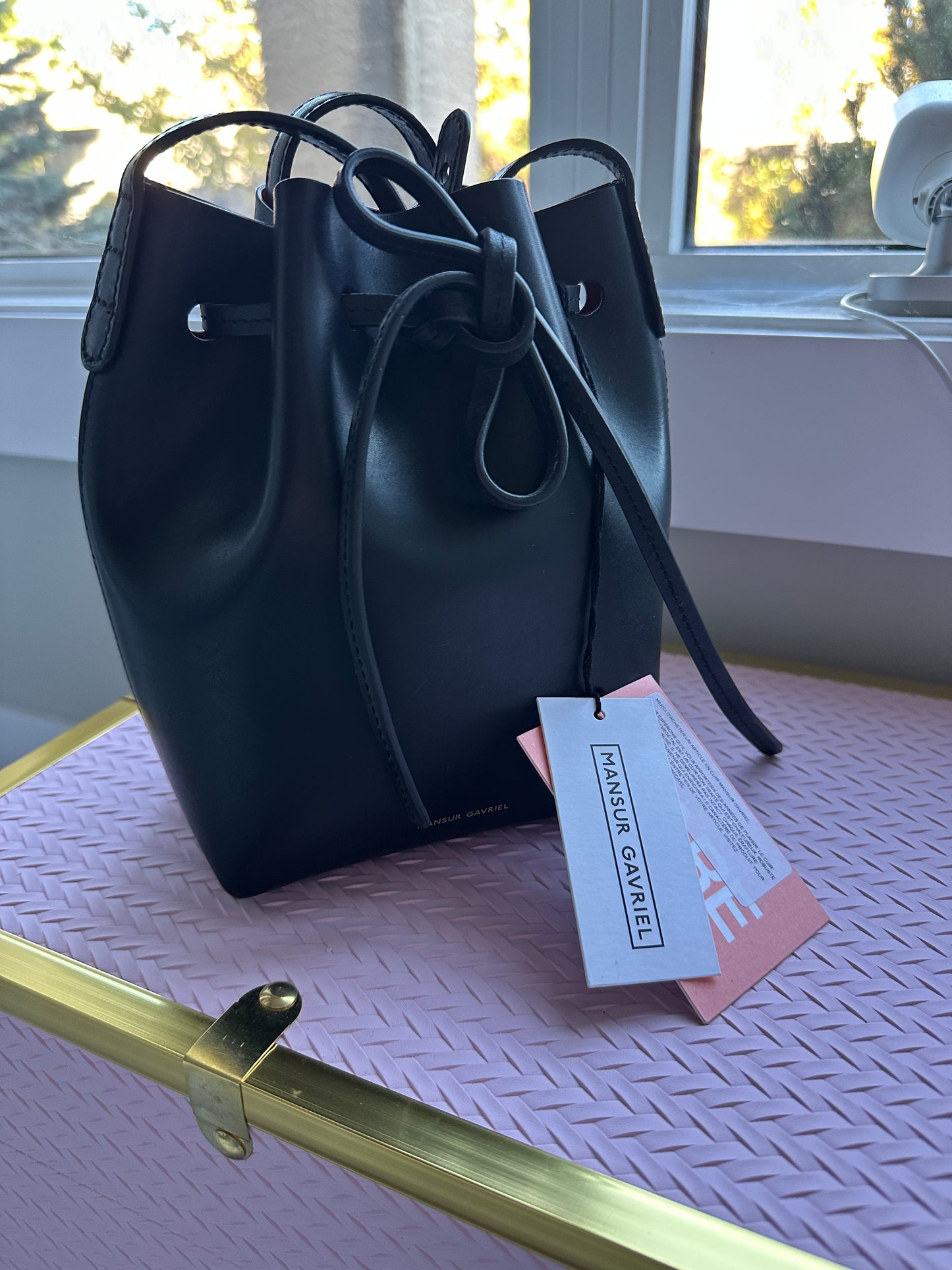 MANSUR GAVRIEL Mini Mini Bucket Bag 🖤