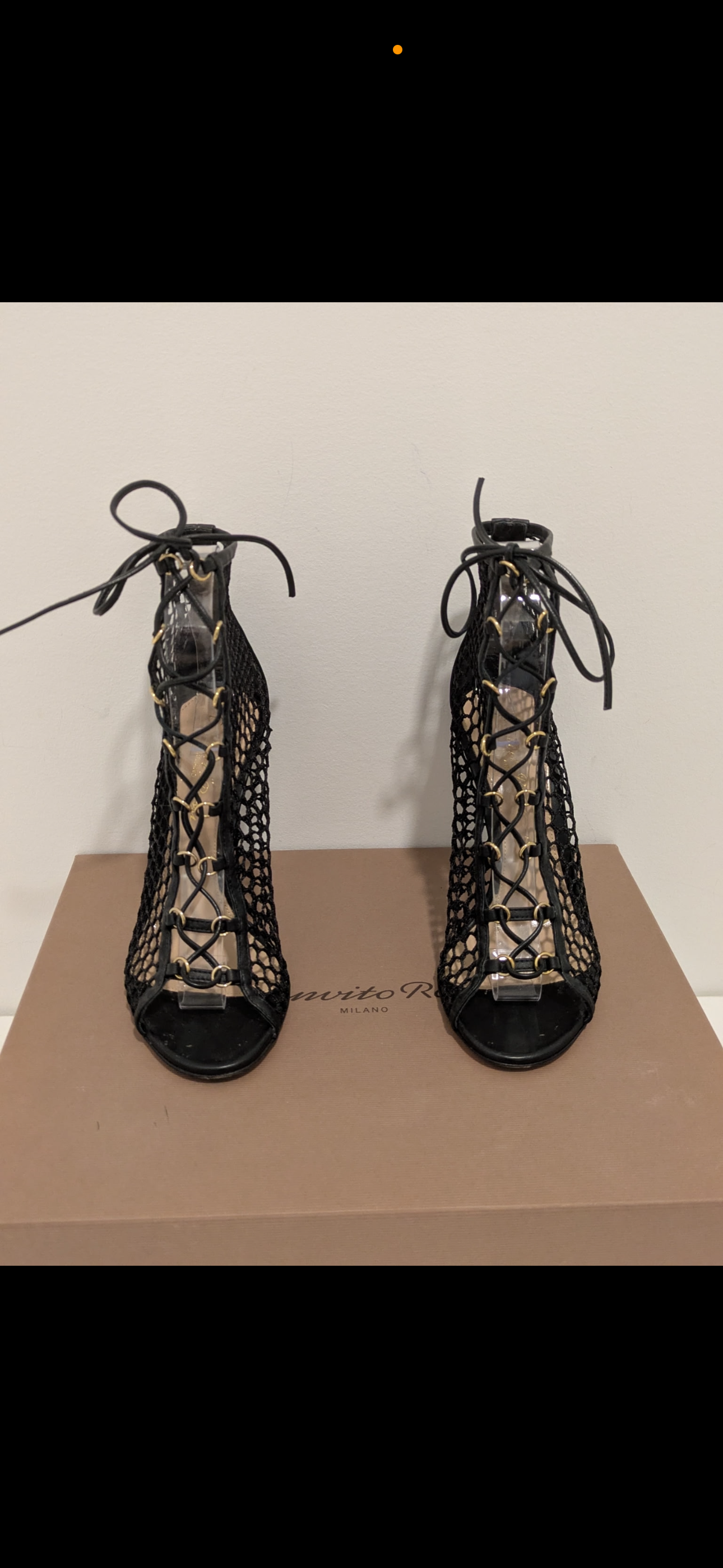 Gianvito Rossi Leather Gladiator Sandals 35.5