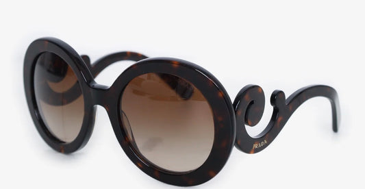 Prada Baroque Tortoiseshell Swirl Sunglasses