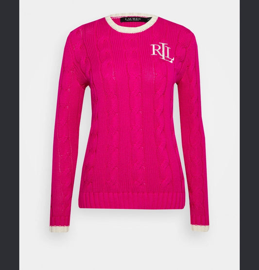 Ralph Lauren Pink Knit Sweater — Size Small