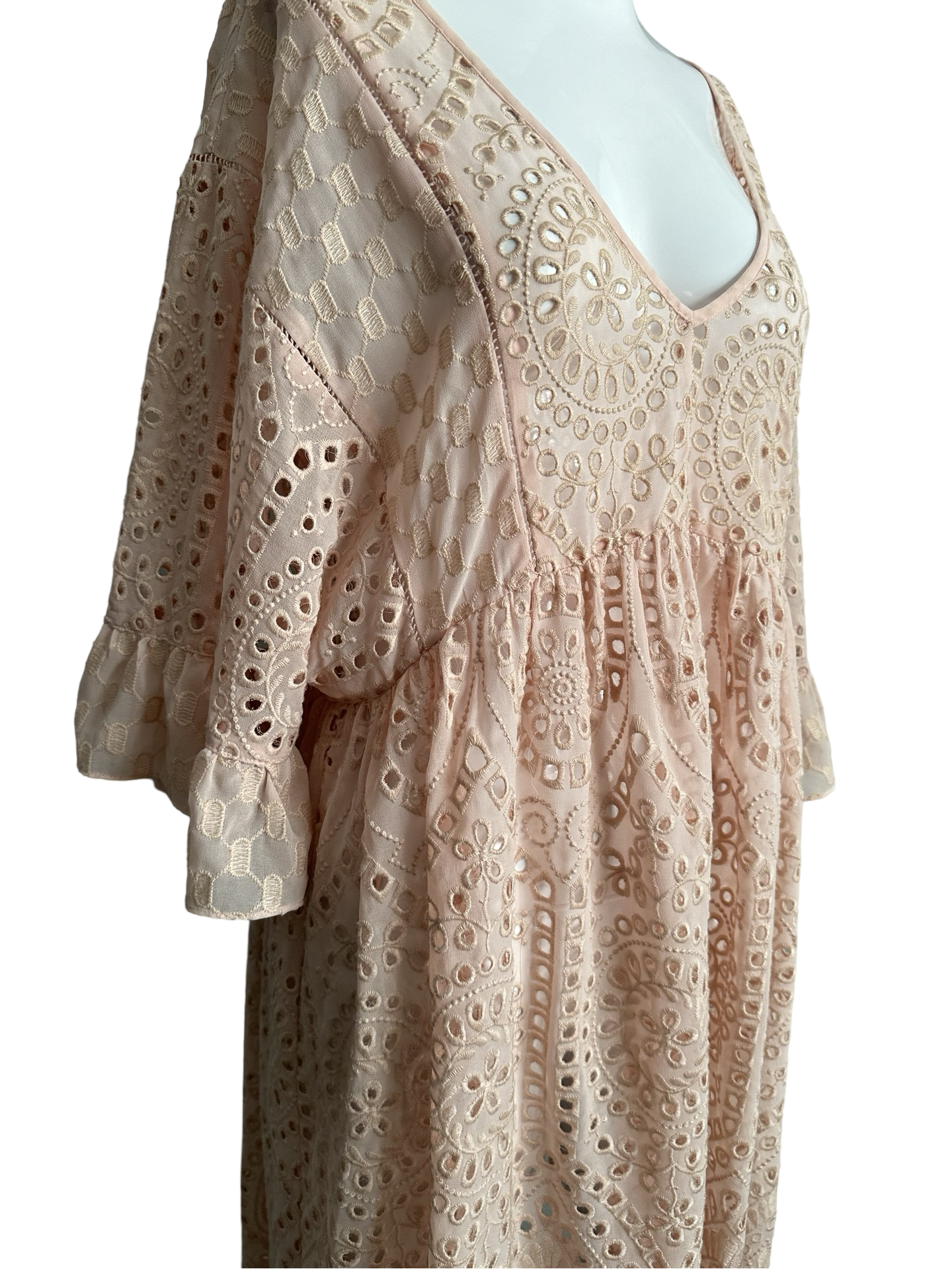 Anthropologie Akemi + Kin Brooke eyelet Swing Dress. Size 8