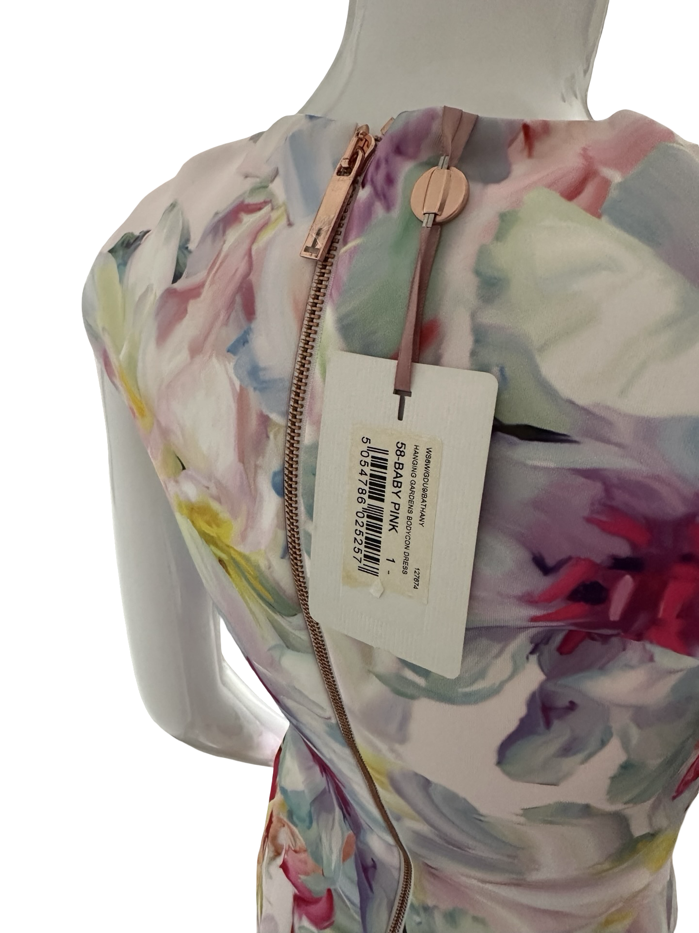 Ted Baker London Hanging Gardens Bodycon Dress – Baby Pink Floral (Size 1 / XS) – NWT