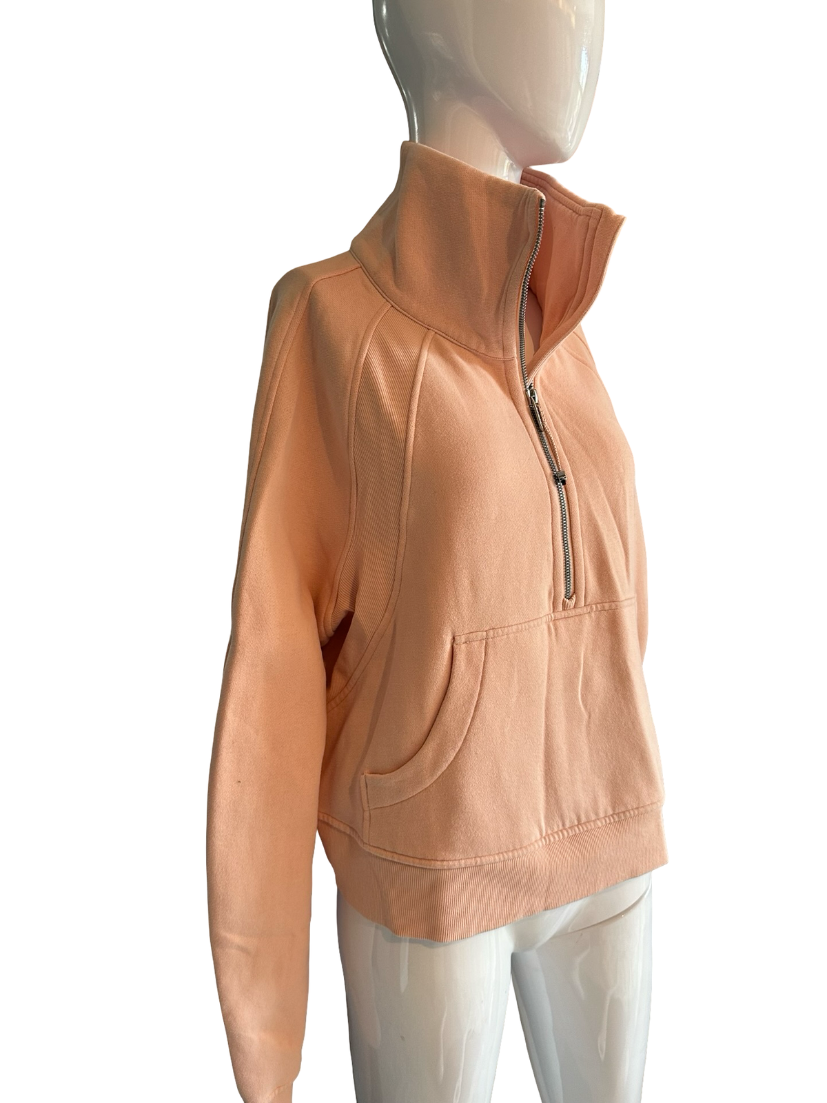 Lululemon Soft Peach Half-Zip Pullover Sz m/l