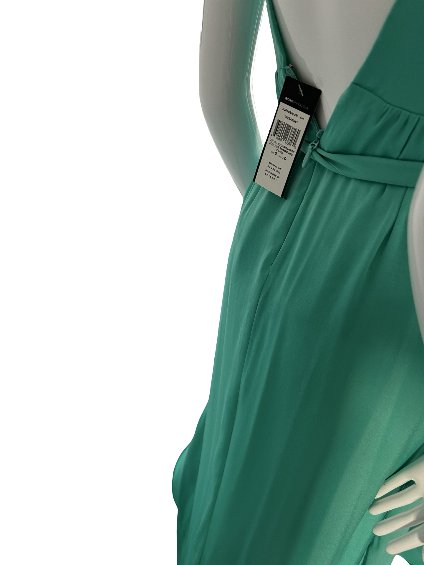 BCBG Max Azria Suzanne Turquoise Maxi Dress – Size 0 – New With Tags