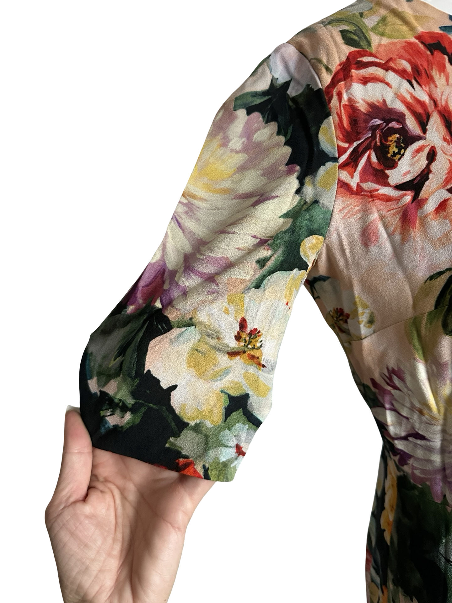 Dolce & Gabbana Floral Silk-Lined Sheath Dress