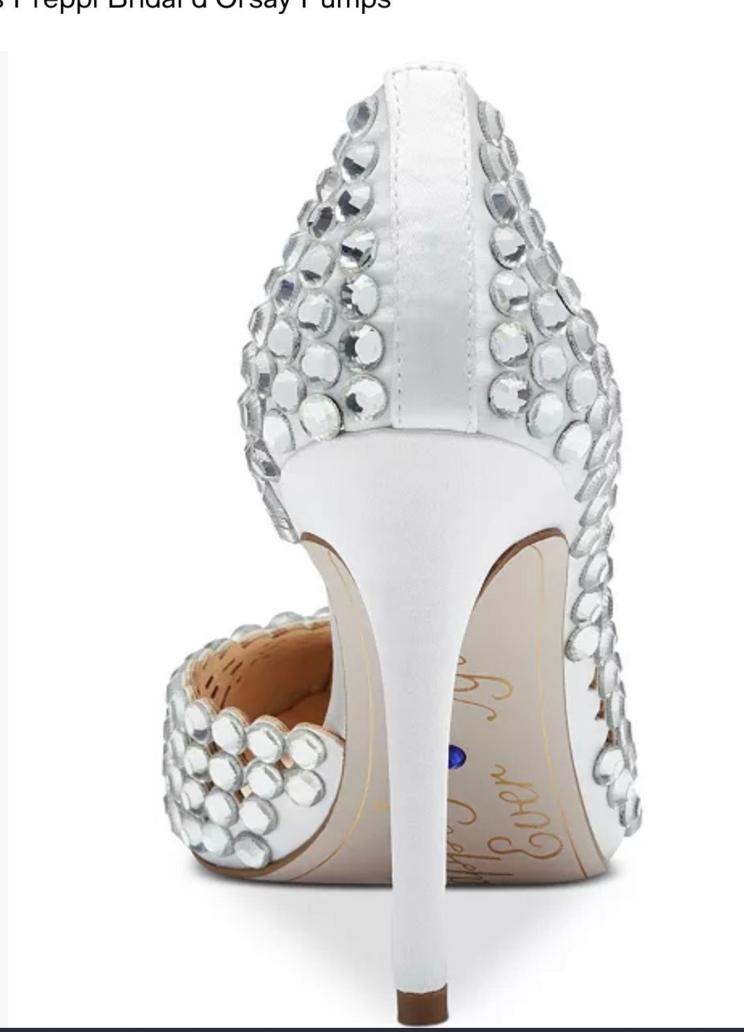 Jessica Simpson Happily Ever After Crystal Embellished Stiletto Heels 8.5