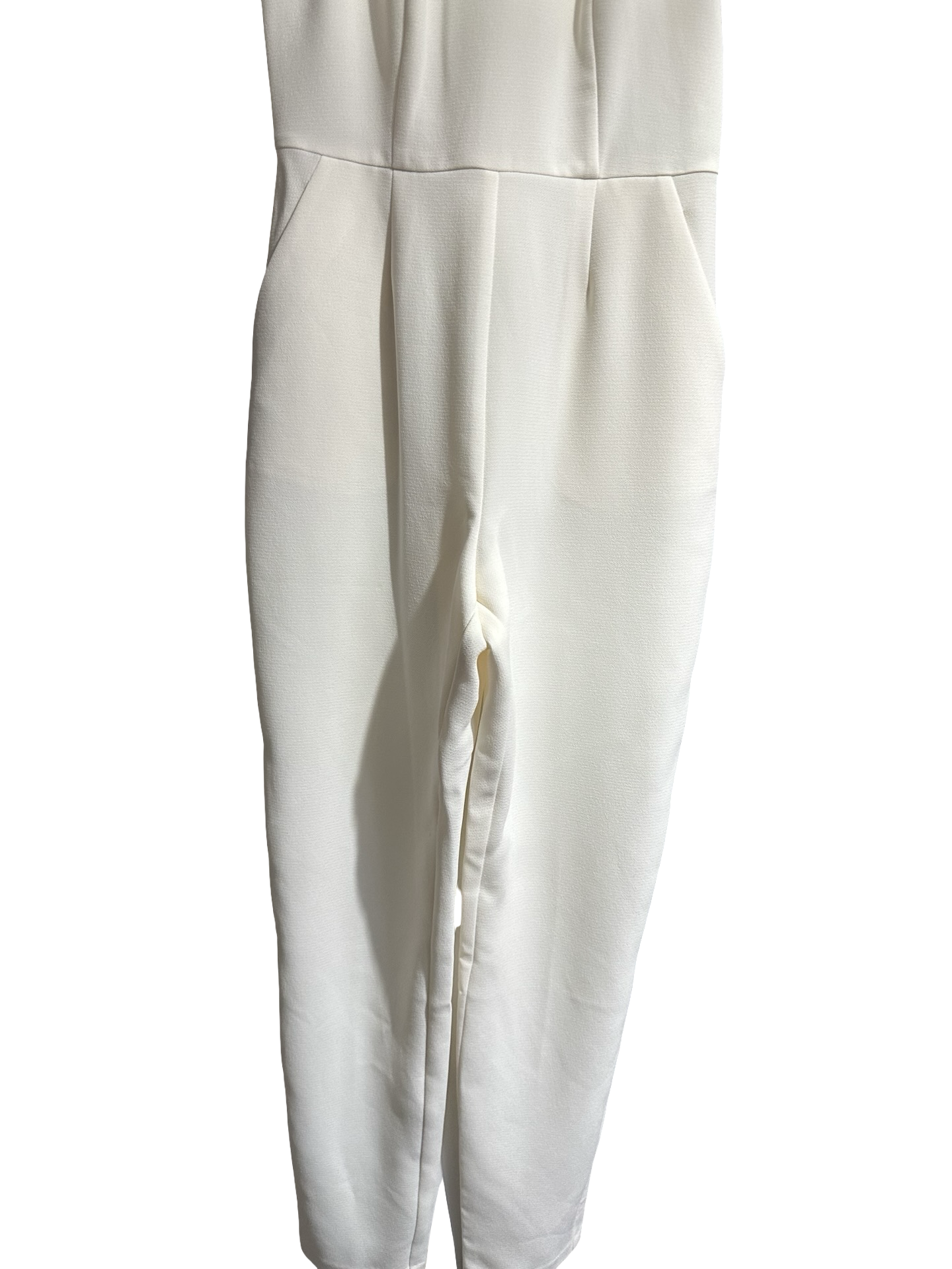BCBG Lace Shoulder Jumpsuit – Cream / Ivory – Size 2 – New With Tags