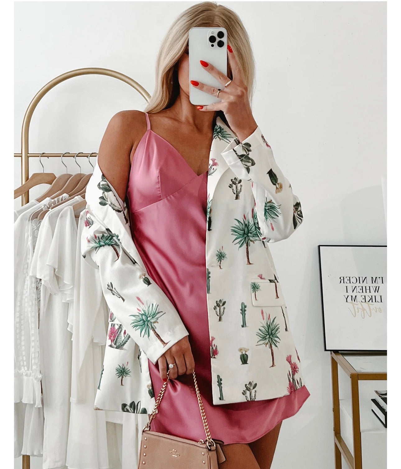 Taelynn Cactus Print Blazer — Size Small (New With Tags)