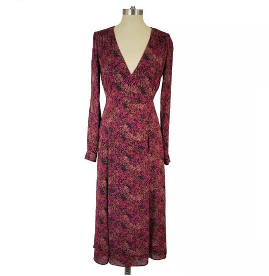 Wilfred by Aritzia Floral Wrap Dress Xs