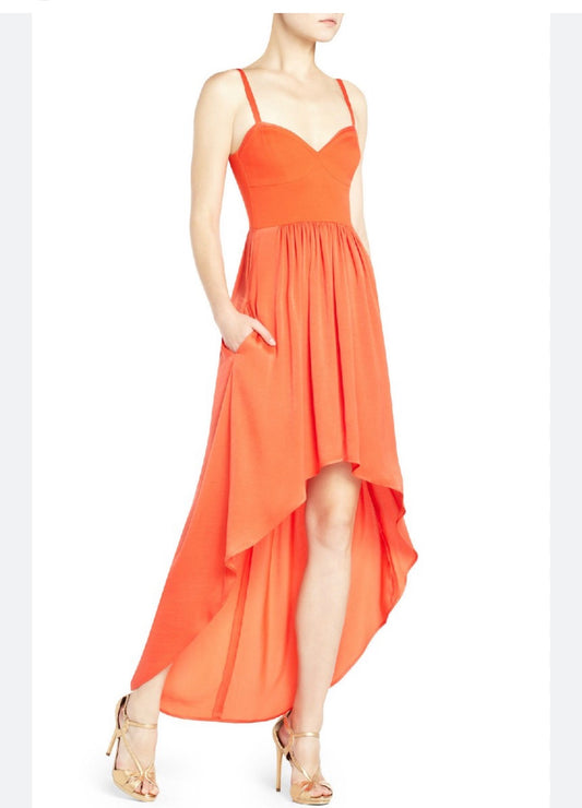 BCBGMAXAZRIA Annamae Bustier High-Low Dress