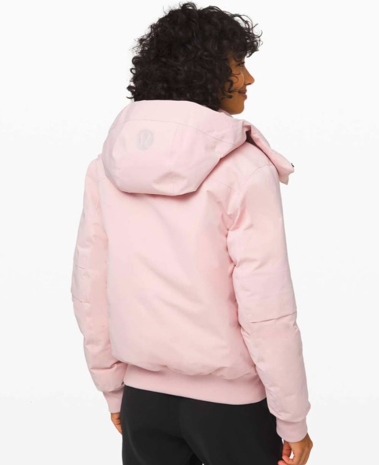 LULULEMON WINTER WARRIOR BOMBER PORCELAIN PINK.