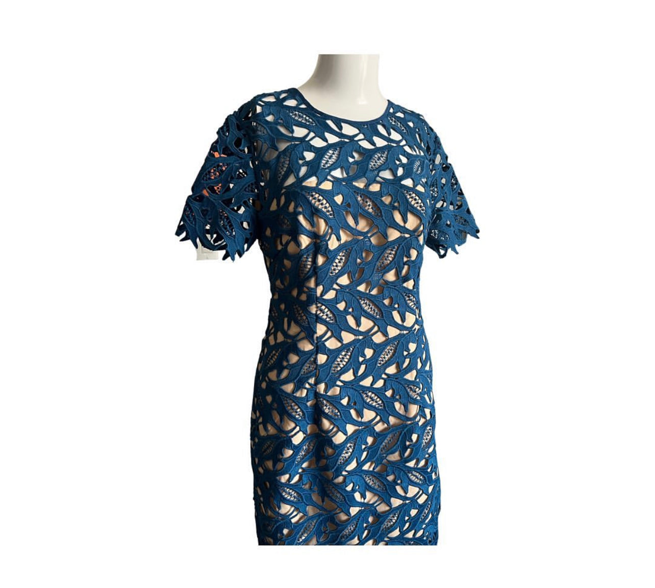 Keepsake Blue Lace Dress Size medium