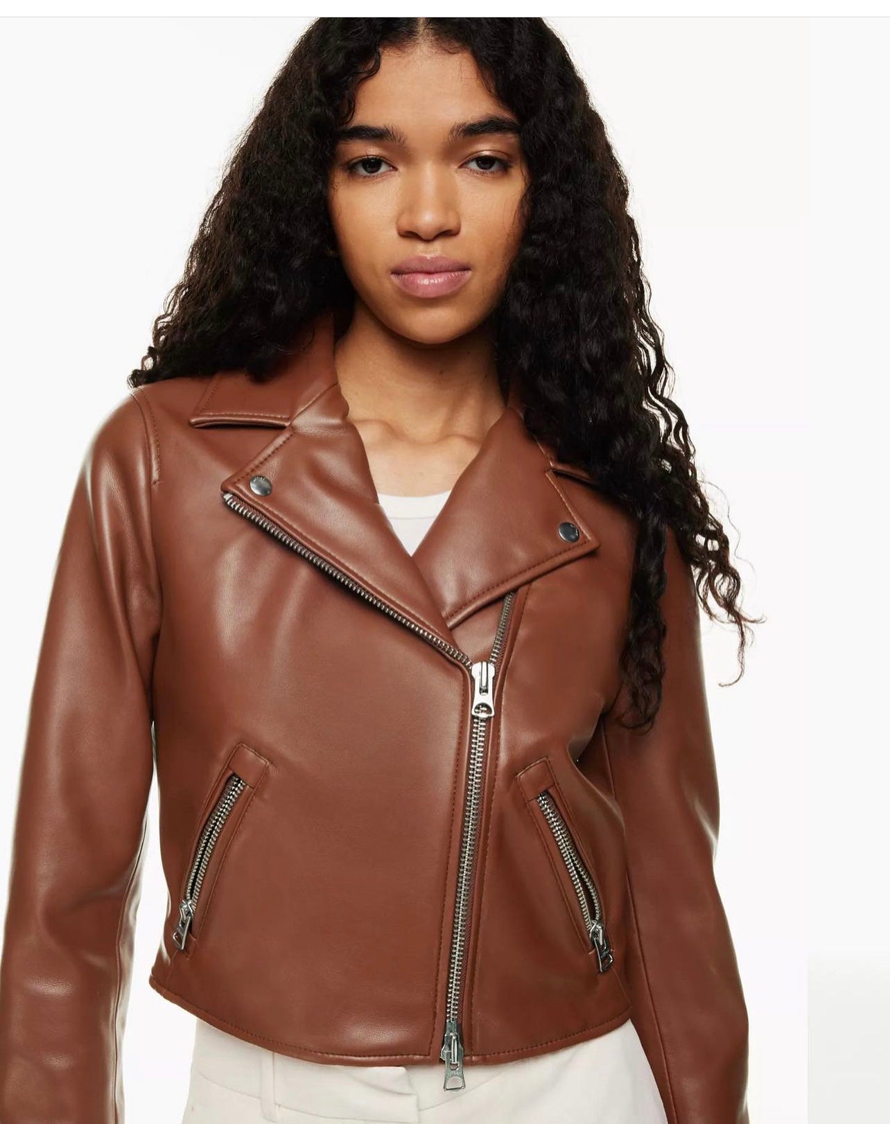 Aritzia Vegan Leather Jacket Small