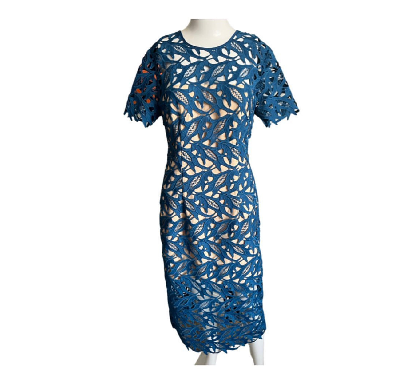 Keepsake Blue Lace Dress Size medium