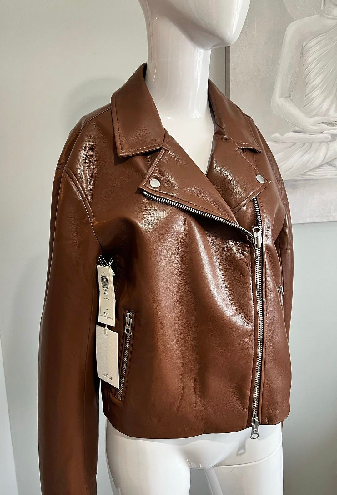 Aritzia Vegan Leather Jacket Small